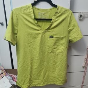 Figs Lime Green Women's Scrub Top
